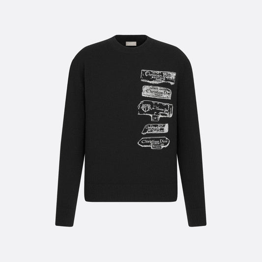 Dior Archives Labels Sweater "Black"