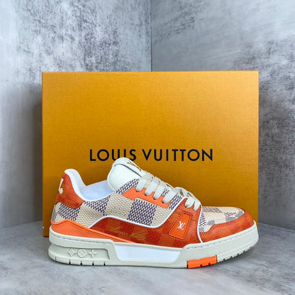 Louis Vuitton Trainers "White-Orange"