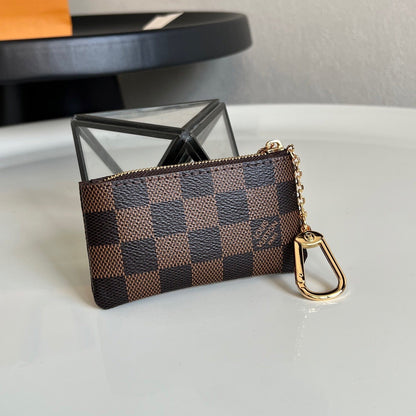 Louis Vuitton Key Pouch "Damier Ebene"