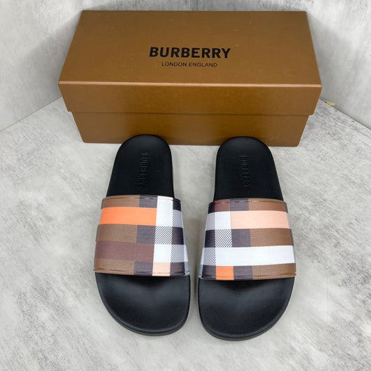 Burberry Slides "Black-Multicolour"
