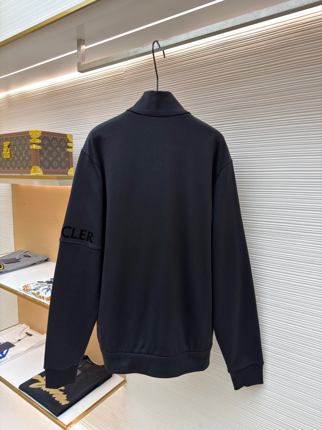 Moncler Zip-Up Sweatshirt "Black"