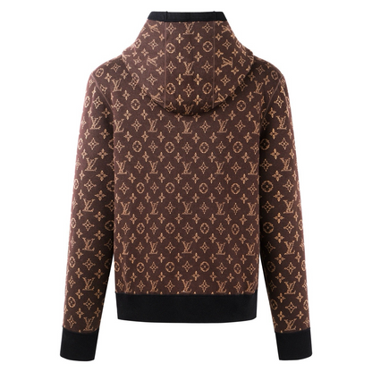 Louis Vuitton Monogram Reversible Double Face Knitted Hooded Blouson "Black"