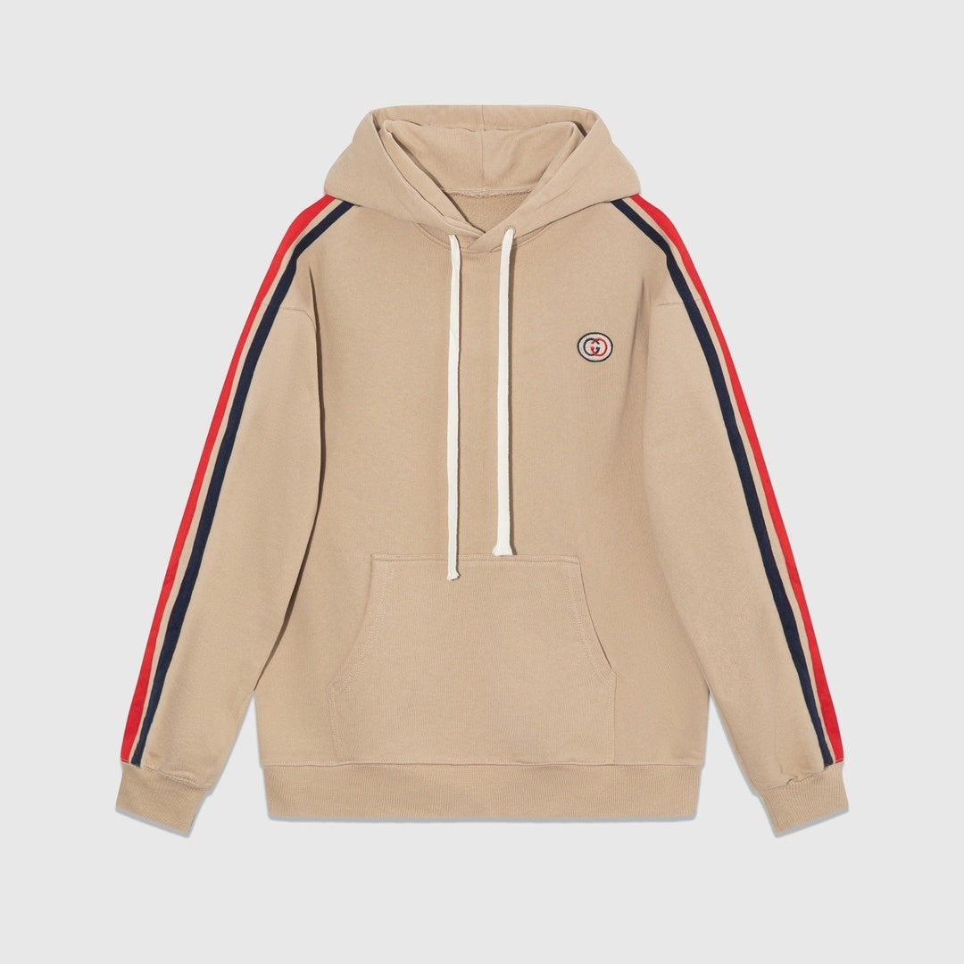 Gucci GG Embroidered Hoodie "Beige"
