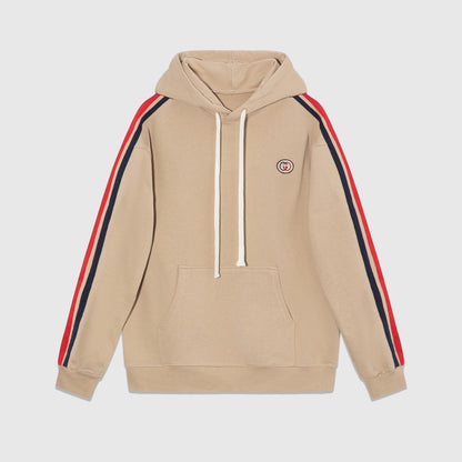 Gucci GG Embroidered Hoodie "Beige"