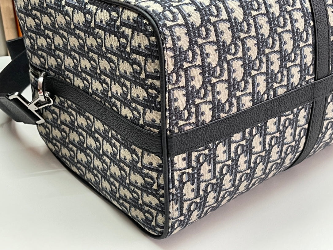 Dior Lingot 50 Oblique Jacquard Duffel Bag