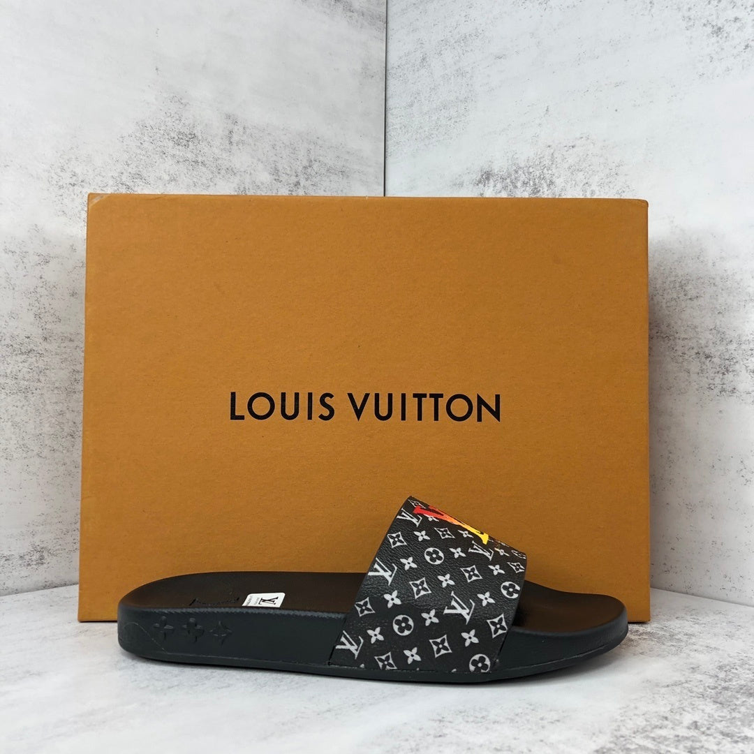 Louis Vuitton Slides "Black-Red-Yellow"