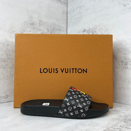 Louis Vuitton Slides "Black-Red-Yellow"