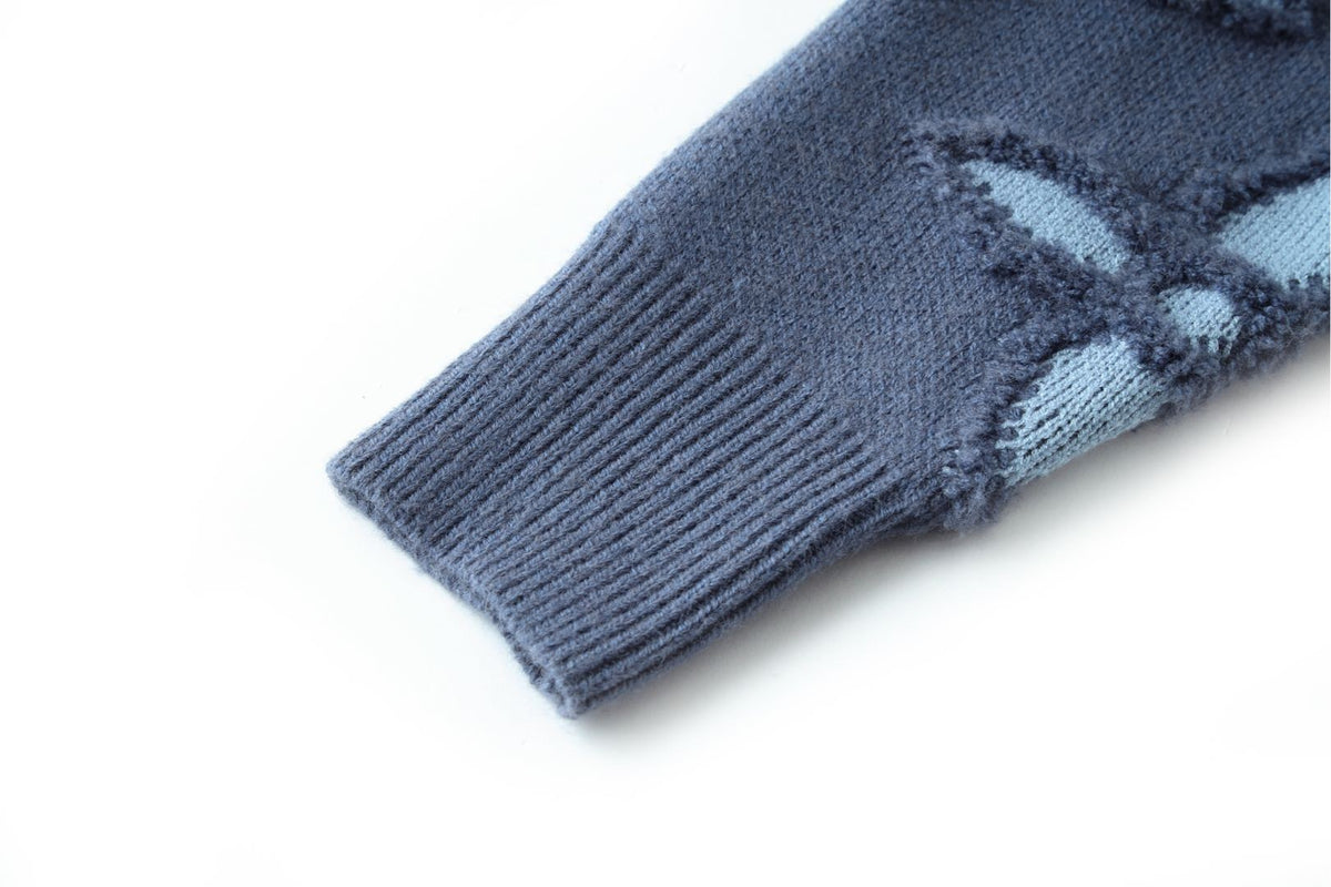 Louis Vuitton Textured Cotton Crewneck "Indigo"