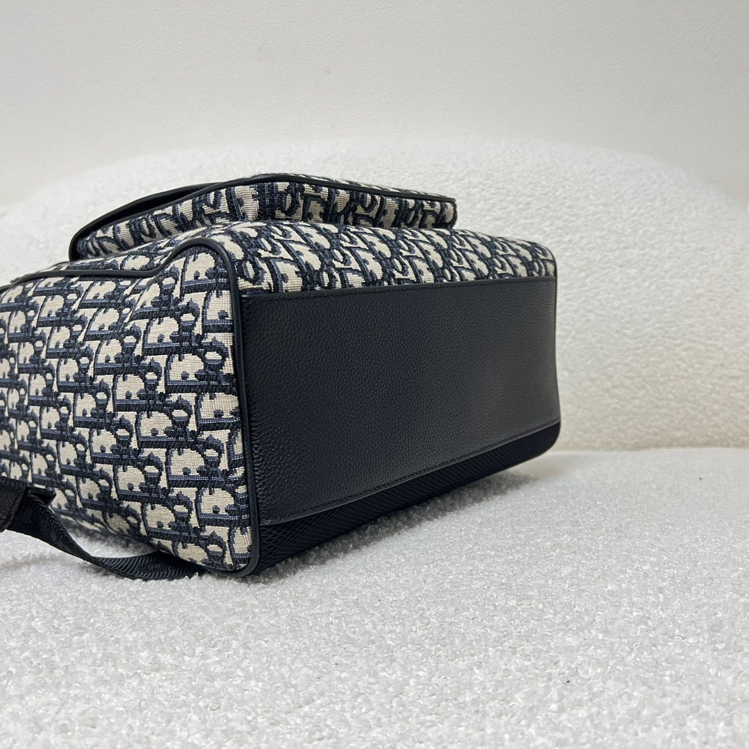 Dior Oblique Jacquard Saddle Backpack