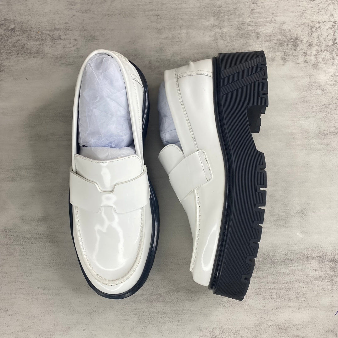 Hermes Leather Loafers "White"