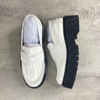 Hermes Leather Loafers "White"