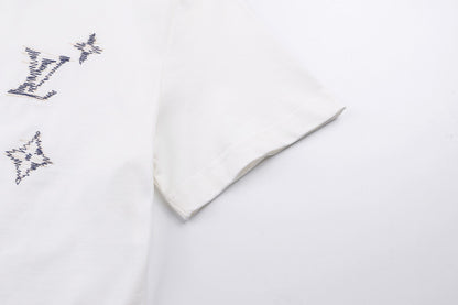 Louis Vuitton Embroidered Signature T-Shirt "Milky White"