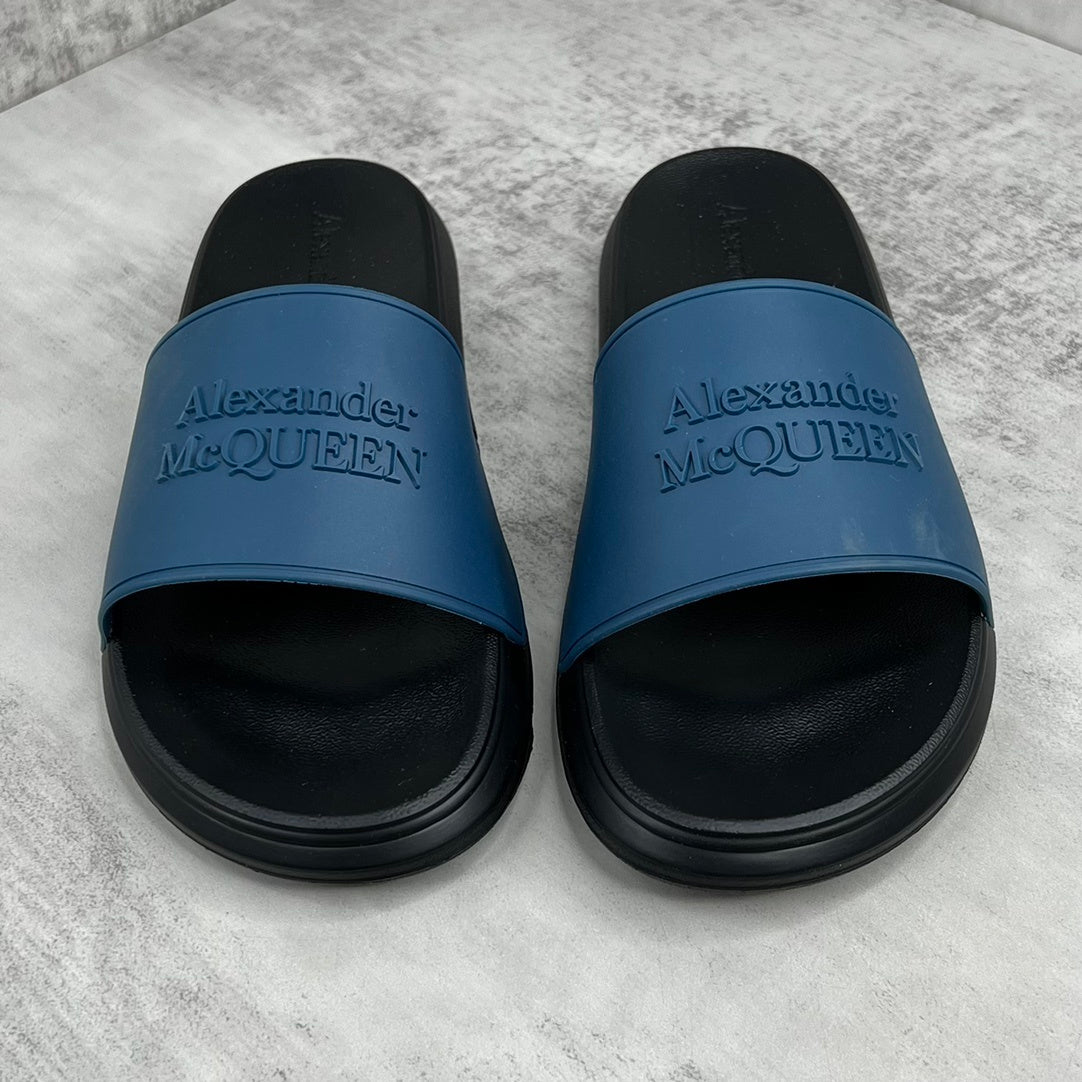 Alexander McQueen Slides "Blue-Black"