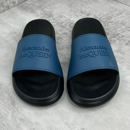 Alexander McQueen Slides "Blue-Black"