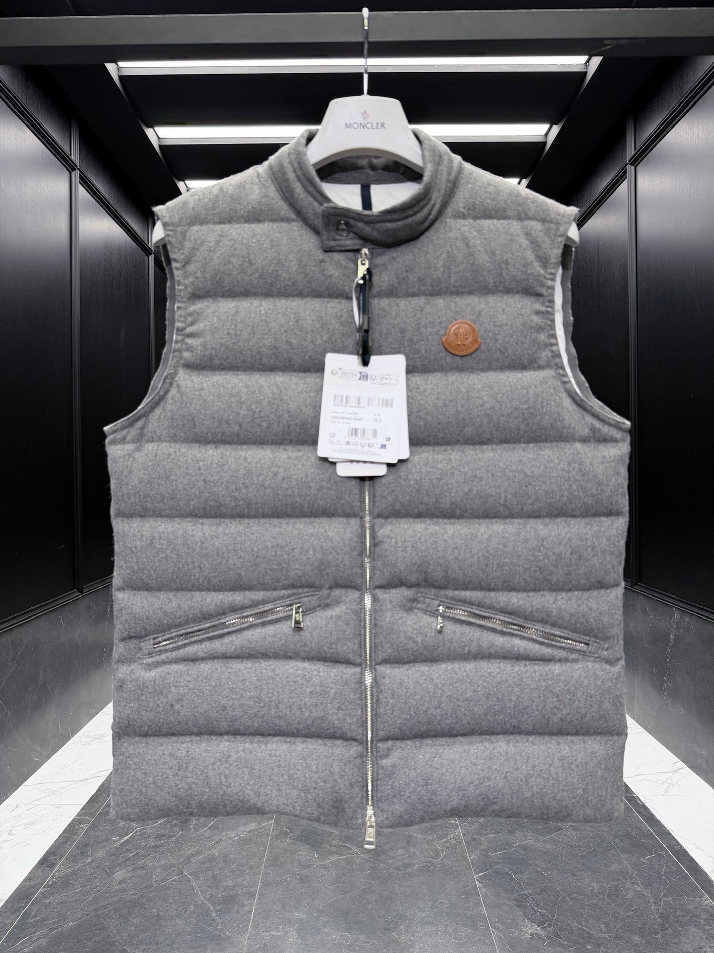 Moncler Gallienne Cashmere Down Vest "Grey"