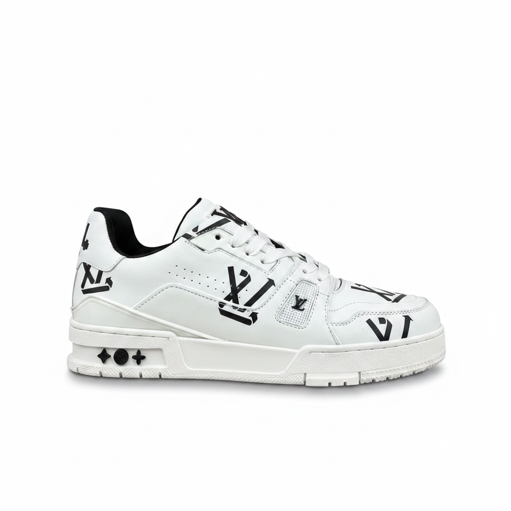 Louis Vuitton LV Trainers "White-Black Recycled"