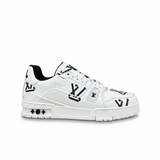 Louis Vuitton LV Trainers "White-Black Recycled"