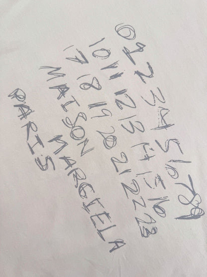 Maison Margiela Numerical Printed T-Shirt "Cream"