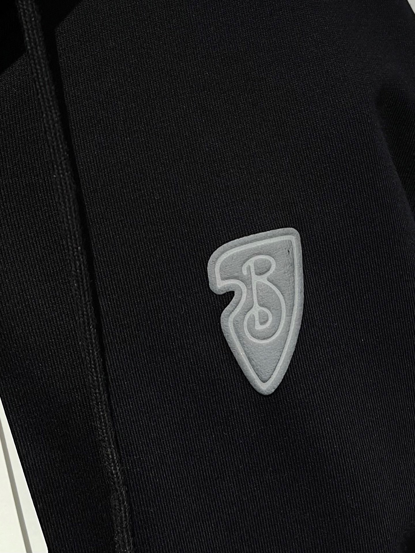 Burberry EKD Cotton Zip Hoodie "Black"