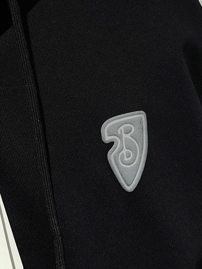 Burberry EKD Cotton Zip Hoodie "Black"