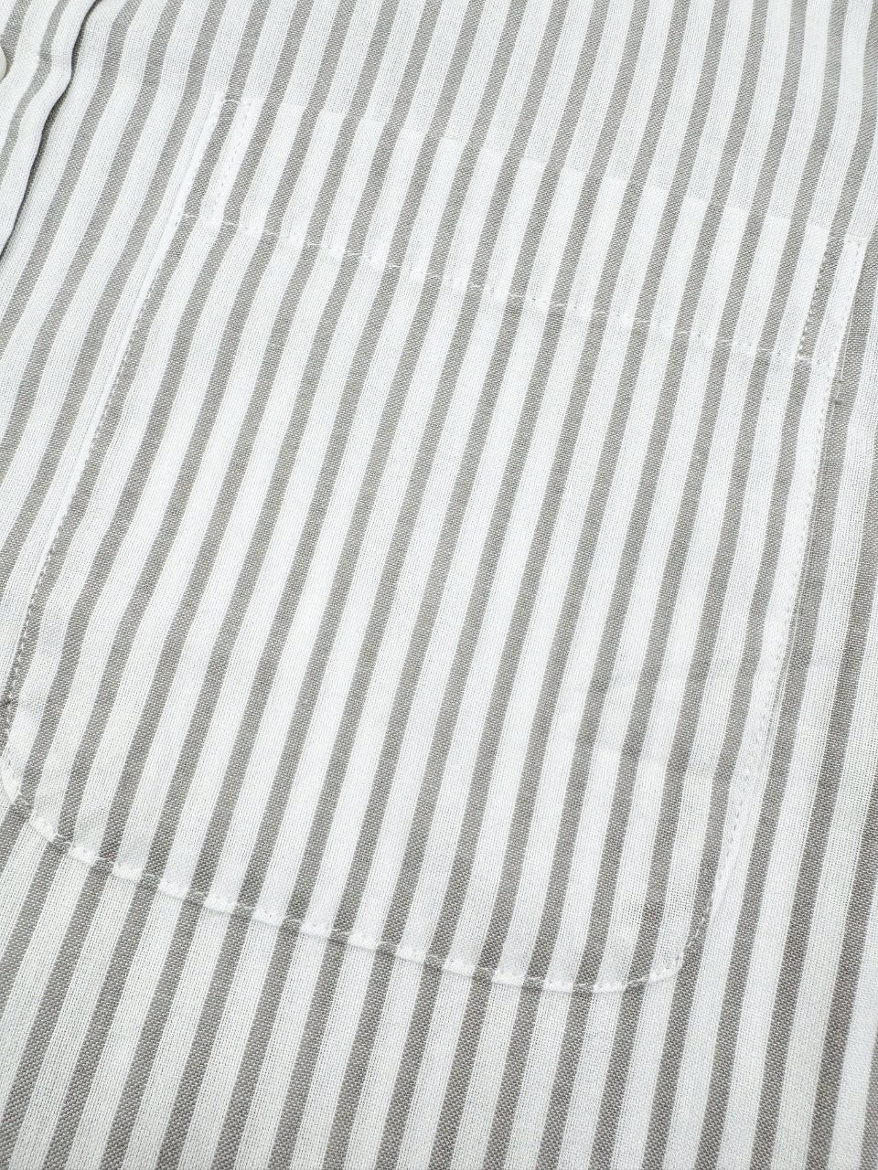 Thom Browne Striped Cotton Armband Shirt "White-Grey"