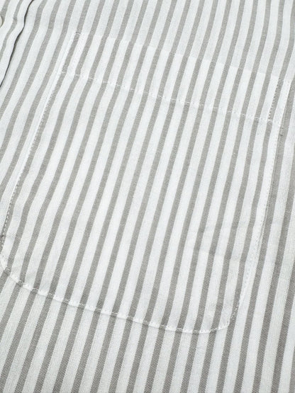 Thom Browne Striped Cotton Armband Shirt "White-Grey"