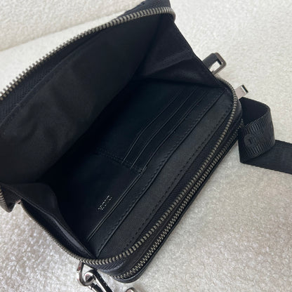 Dior Oblique Jacquard Zipped Pouch with Strap