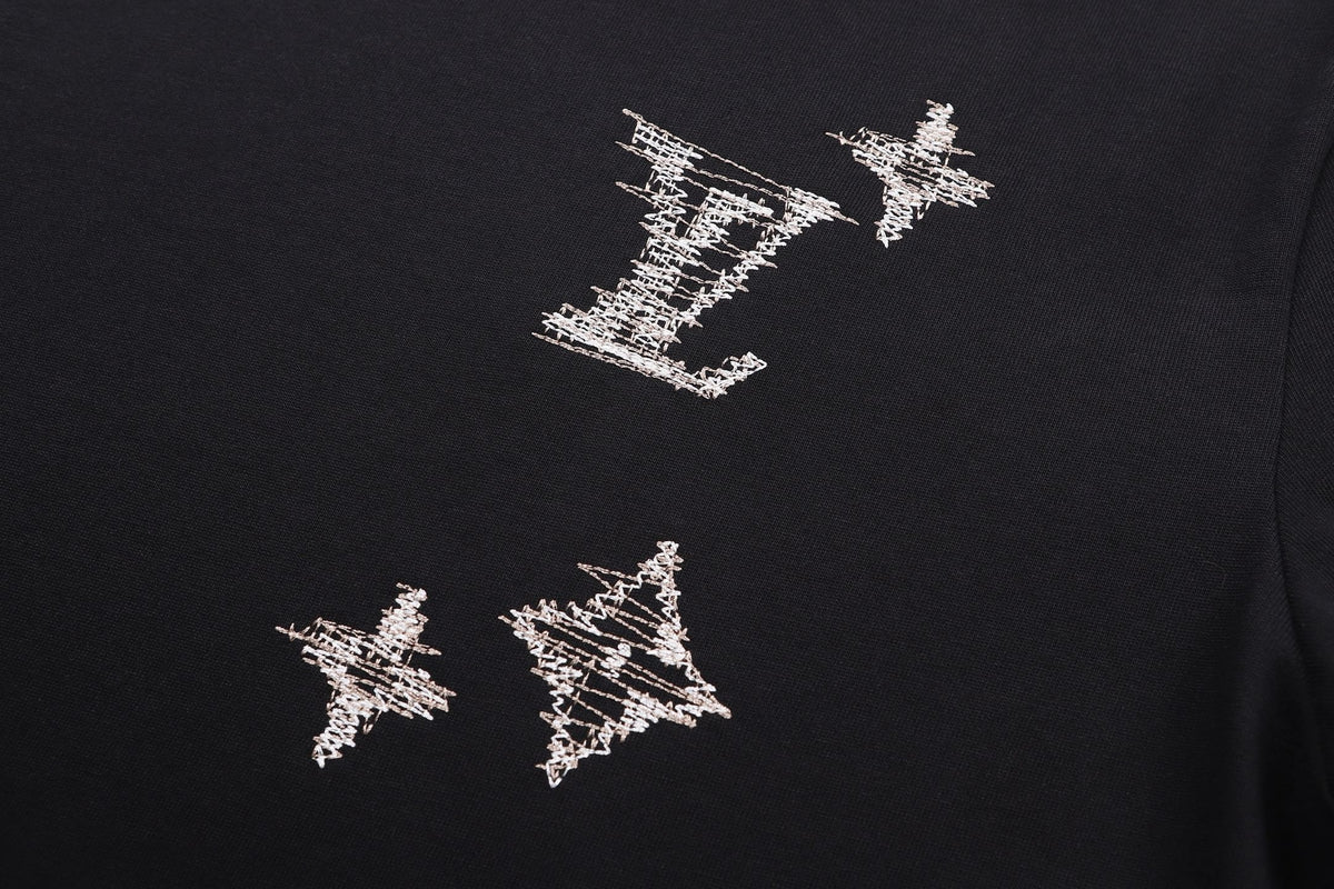 Louis Vuitton Embroidered Signature T-Shirt "Black"