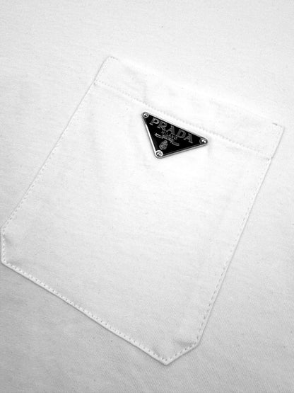 Prada Pocket Logo T-Shirt "White"