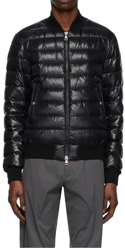 Moncler Sark Down Bomber Jacket "Black"