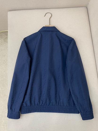Fendi FF Monogram Bomber Jacket "Blue"