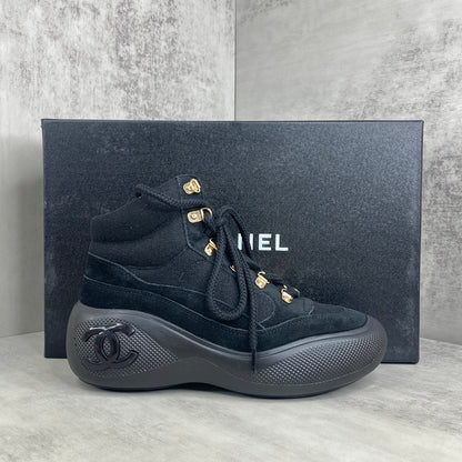Chanel Snow Boots "Black Suede"