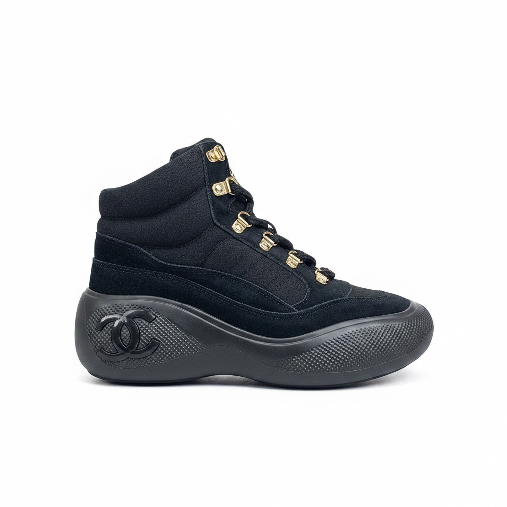 Chanel Snow Boots "Black Suede"