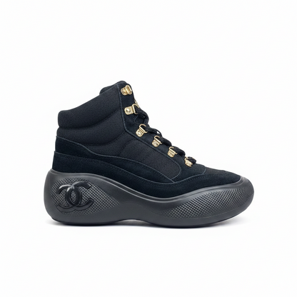 Chanel Snow Boots "Black Suede"