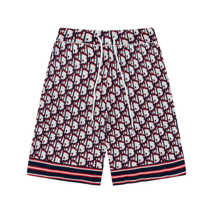 Dior Oblique Twill Shorts "White-Blue-Red"