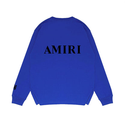 Amiri Core Logo Print Sweatshirt "Blue-Black"