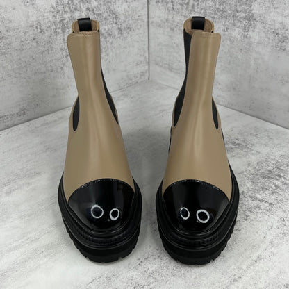 Chanel Chelsea Boots "Beige-Black"