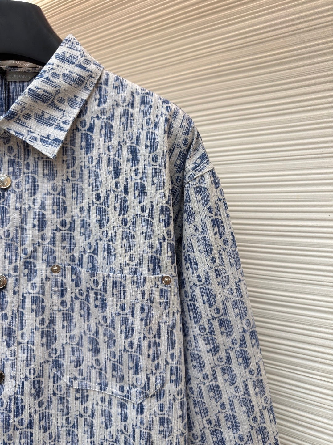Dior Overshirt "Blue and White Dior Oblique Kasuri Cotton Denim"