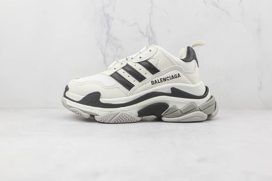Balenciaga x Adidas Triple S "White-Black"