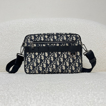 Dior Oblique Jacquard Safari Bag with Strap