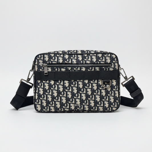 Dior Oblique Jacquard Safari Bag with Strap