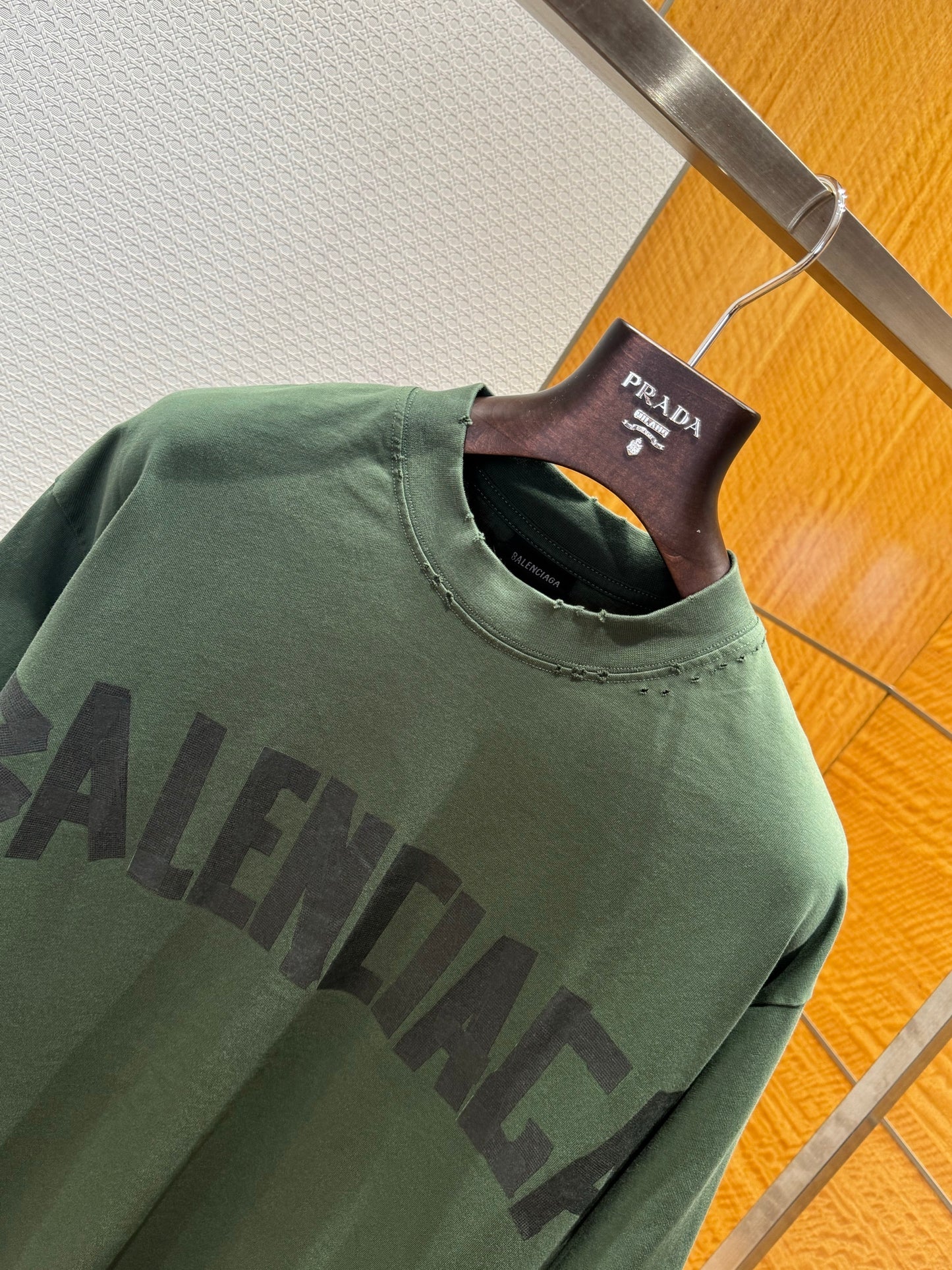 Balenciaga Tape Print T-Shirt "Green"