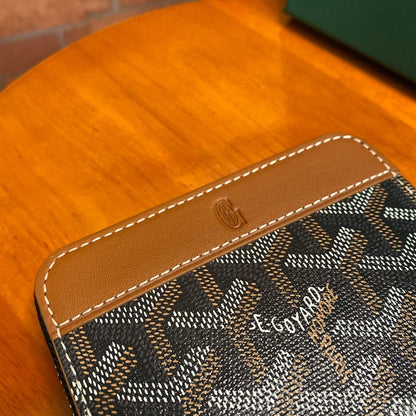 Goyard Matignon PM Wallet "Black & Tan"