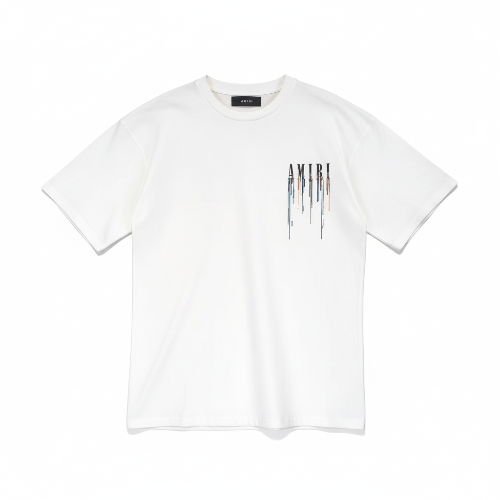 Amiri Paint Drip Core Logo T-Shirt "White"