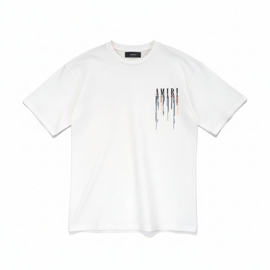 Amiri Paint Drip Core Logo T-Shirt "White"