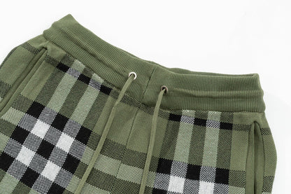 Burberry Checked Silk and Wool-Blend "Green"