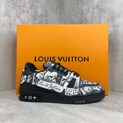 Louis Vuitton Trainers "Comic Motif Black-White"