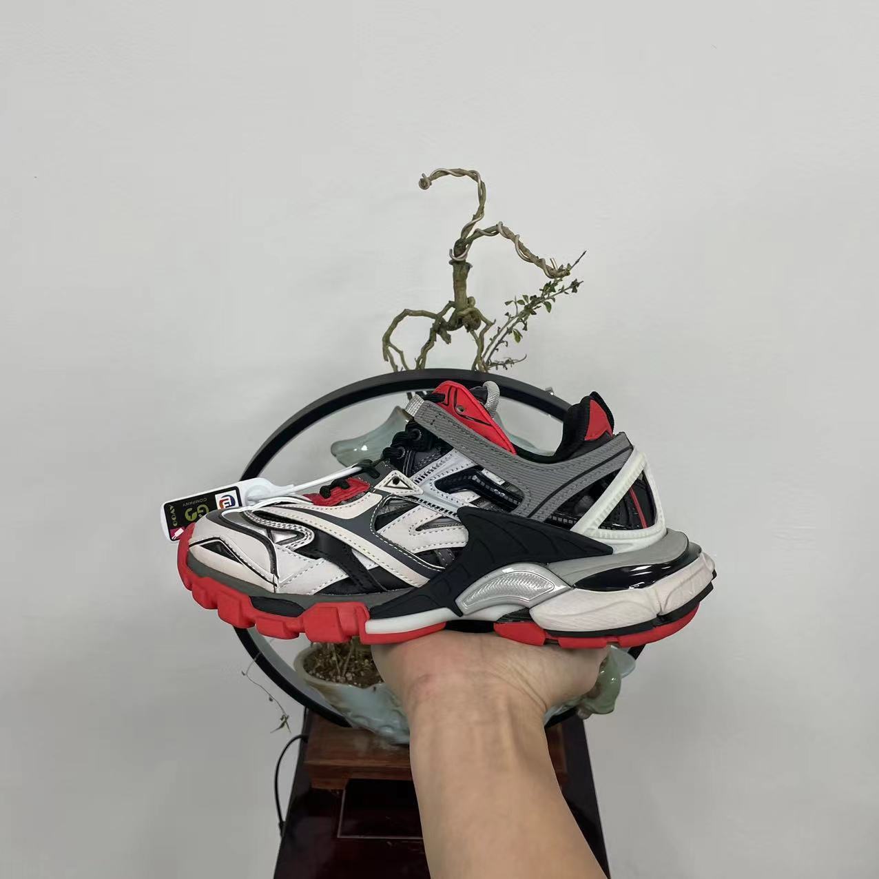 Balenciaga Track 2.0 "Black-Grey-Red"