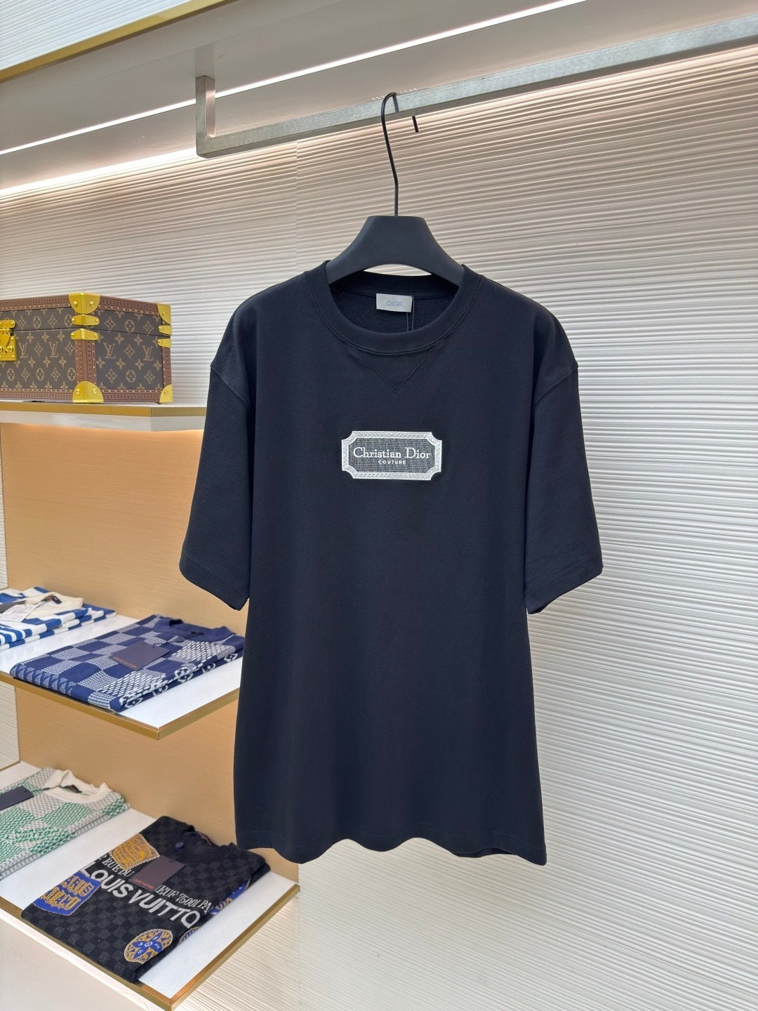 Dior Christian Dior Couture T-Shirt "Black Cotton Jersey"