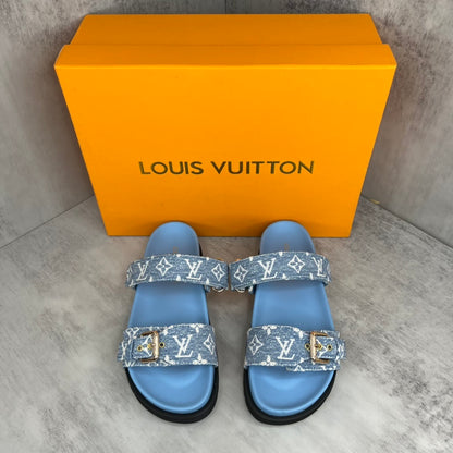 Louis Vuitton Sandals "Blue-Black"